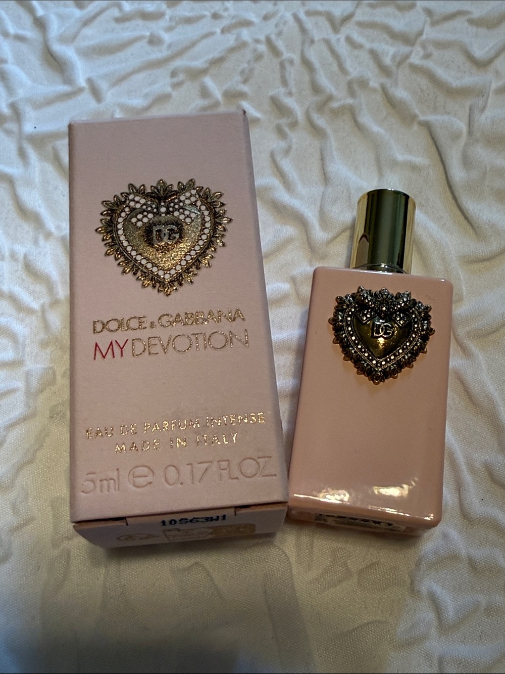 Dolce & Gabbana My Devotion Pink Mini with Gold Emblem